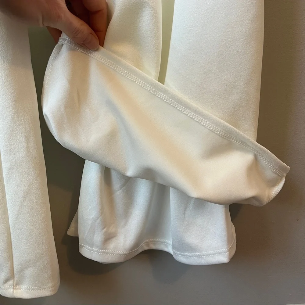 Lulu’s Only Tonight Ivory Cropped Two Piece Chic Set - Picture 11 of 12